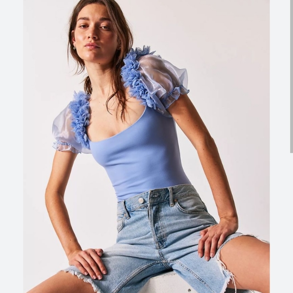 NWT Free People Intimately Petals Bodysuit